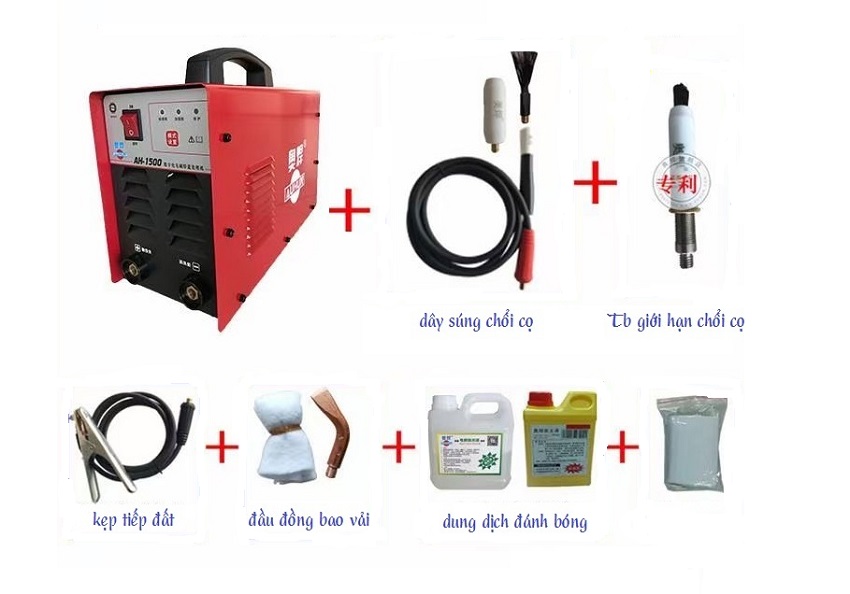 Chuẩn bị máy tẩy và các phụ kiện khác