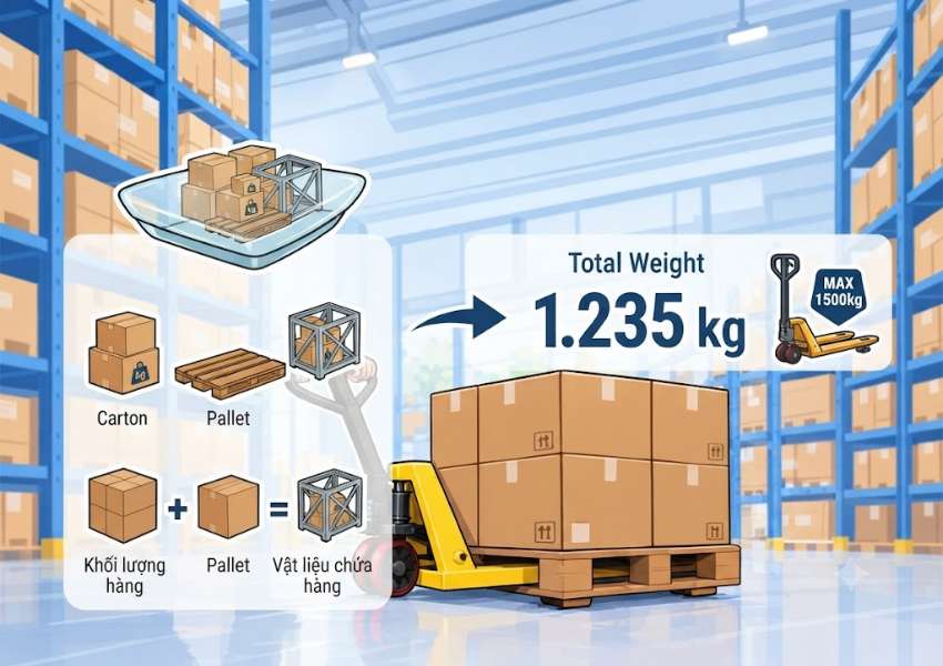 Cách tính đúng tải của một pallet