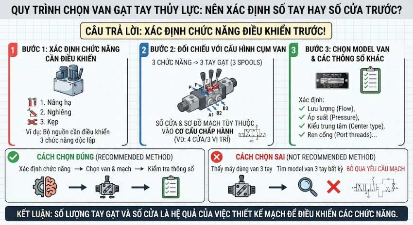 Chọn van theo số tay trước hay số cửa trước