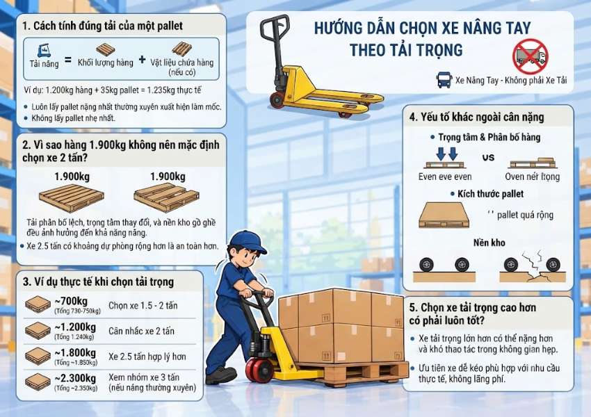 Chọn xe theo tải trọng cao hơn có phải lúc nào cũng tốt