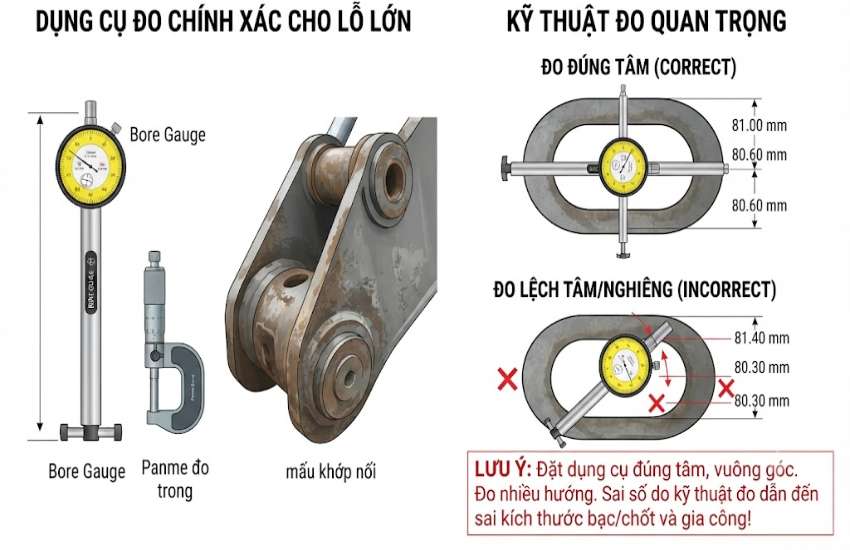 Đo lỗ bằng dụng cụ nào?