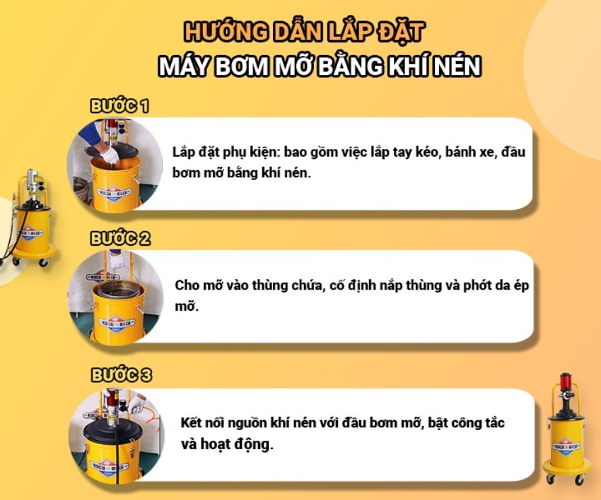 Hướng dẫn sử dụng máy bơm mỡ 6