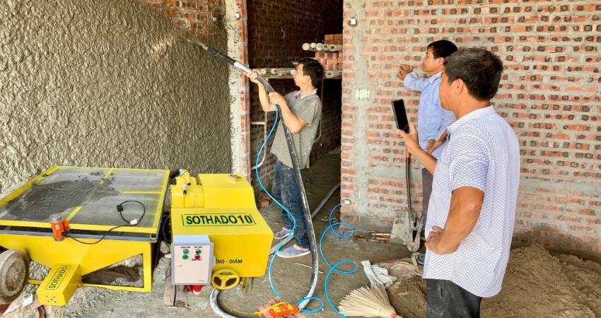 Hưỡng dẫn sử dụng máy phun vữa bê tông 6