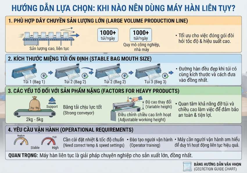 Khi nào dùng máy hàn liên tục?