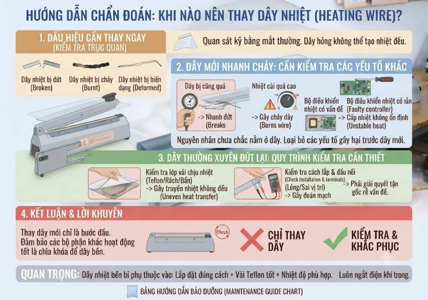 Khi nào nên thay dây nhiệt?
