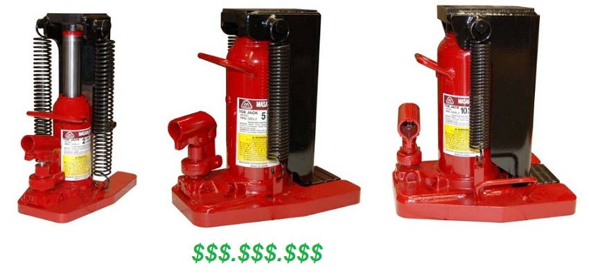 Giá kích chân thủy lực trên thị trường là bao nhiêu?