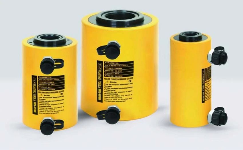 Kích thủy lực 2 chiều rỗng tâm 60 tấn 50mm TLP HHYG-6050KS