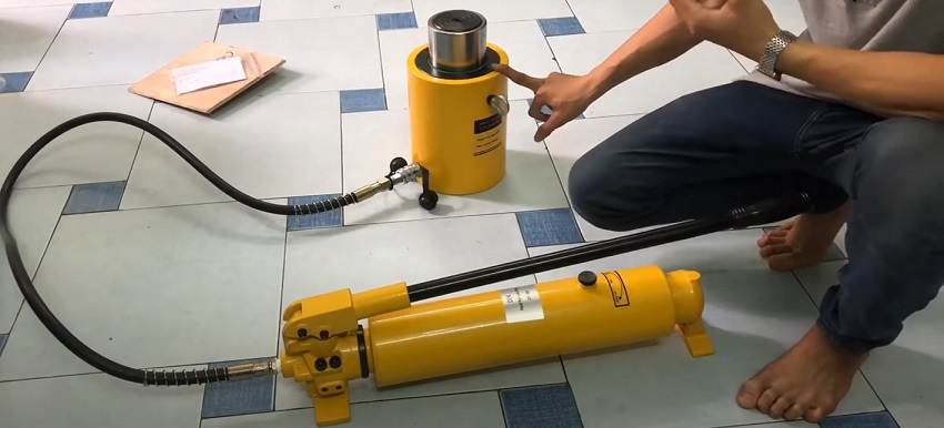 Xả hết khí khi kết thúc quá trình nâng