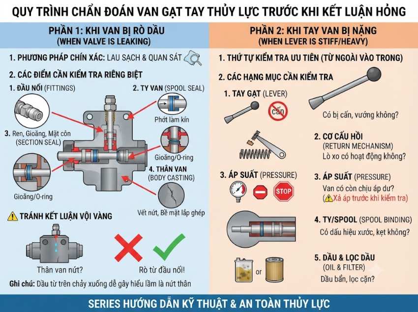 Kiểm tra gì trước khi kết luận van hỏng