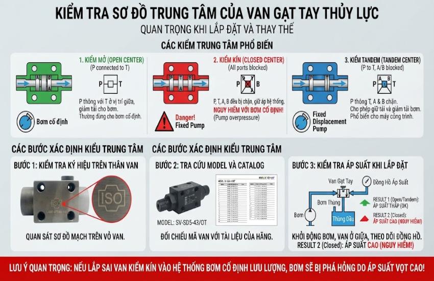Kiểm tra sơ đồ trung tâm của van