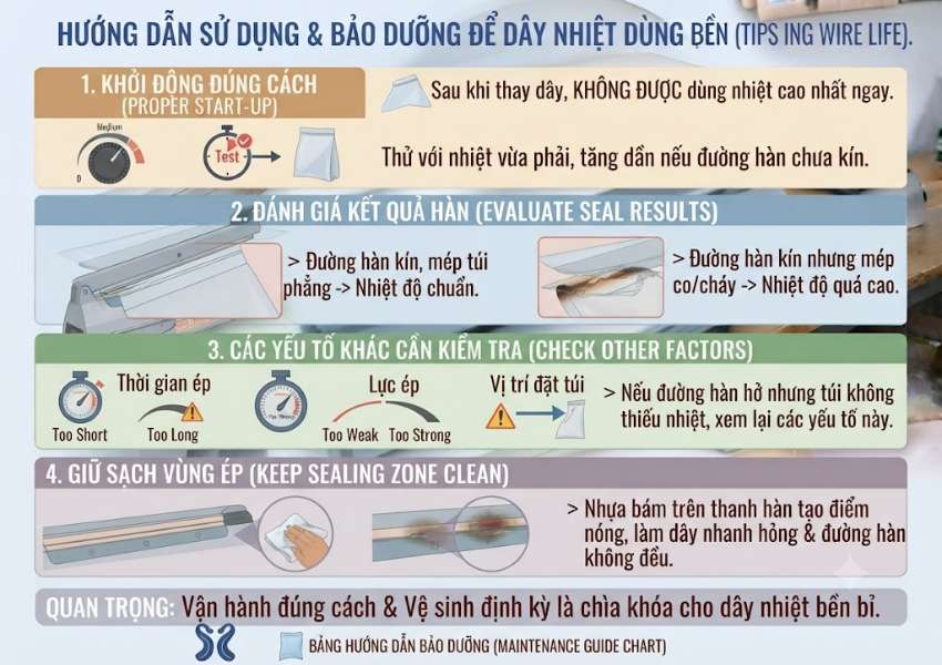Làm sao để dây nhiệt dùng bền hơn