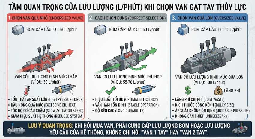 Lưu lượng có quan trọng khi chọn van