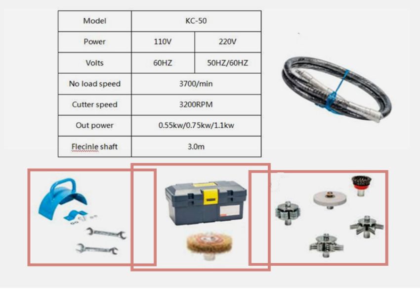 Máy đánh rỉ sét bằng điện TD-50E (KC-50) 2