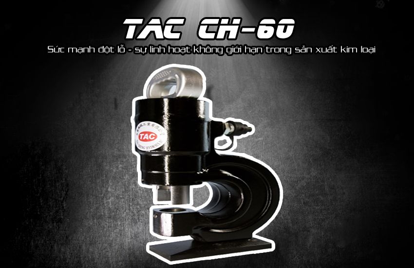 Máy đột lỗ thủy lực 1 chiều 3/8-3/4 inch TAC CH-60D 4
