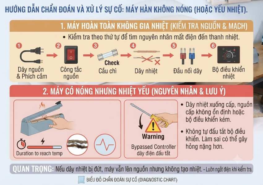 Máy hàn miệng túi không nóng