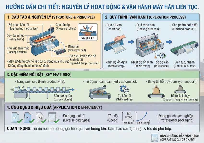 Máy hàn liên tục hoạt động như thế nào?