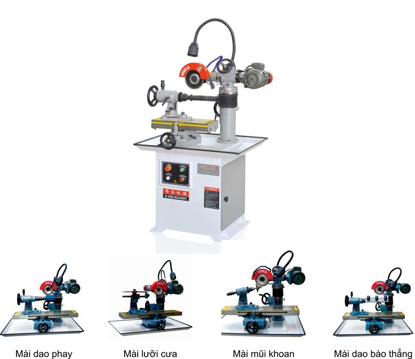 Cấu tạo của máy mài lưỡi cưa hợp kim
