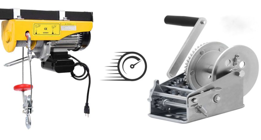 Máy tời hộp số 7