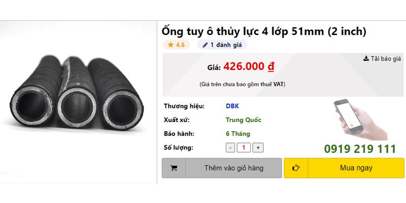 Ống thủy lực chịu nhiệt 8