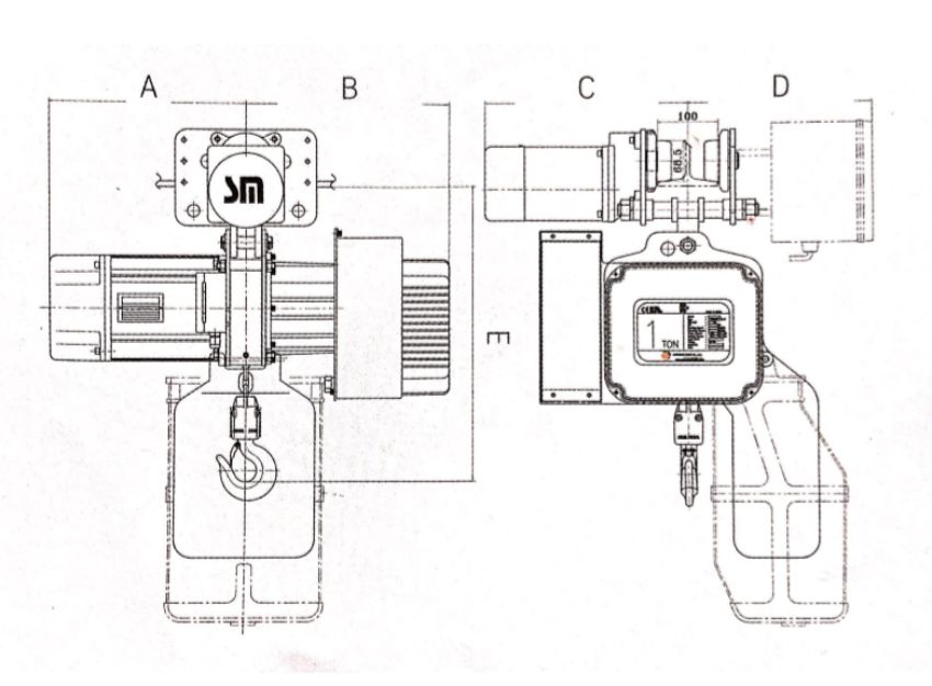 Pa lăng xích điện daesan 3