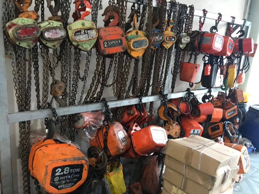 Pa lăng xích kéo tay cũ 4