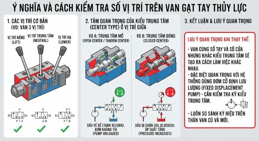 Số vị trí trên van cũng cần kiểm tra