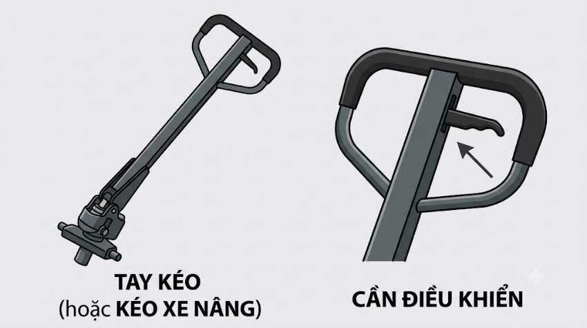 Tay kéo và cần điều khiển
