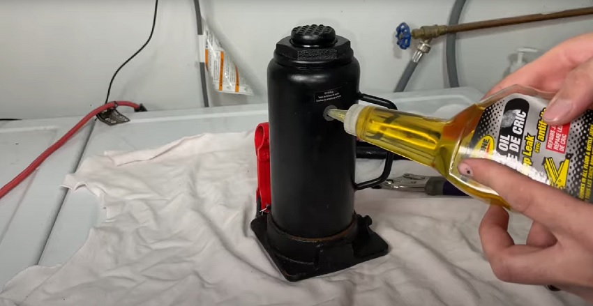 Cách thay dầu cho kích thủy lực 5