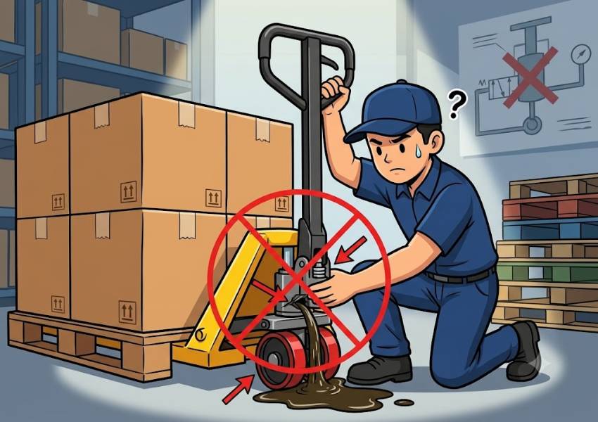 Thiếu dầu thủy lực