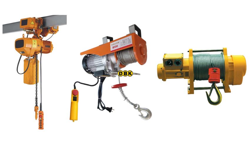 Điểm khác biệt của máy tời cáp điện so với pa lăng điện và tời điện?