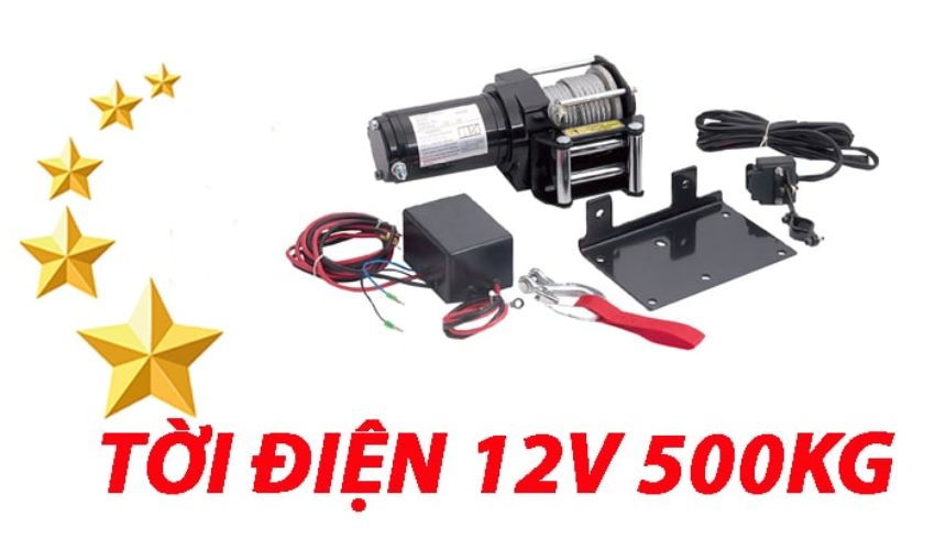 Giới thiệu tời điện 12V 500kg