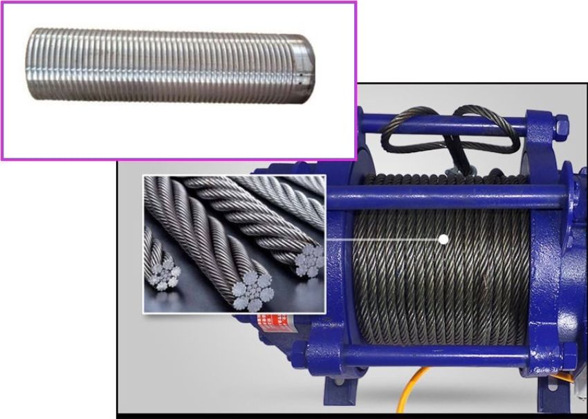 Chiều dài cáp của tời điện 500kg