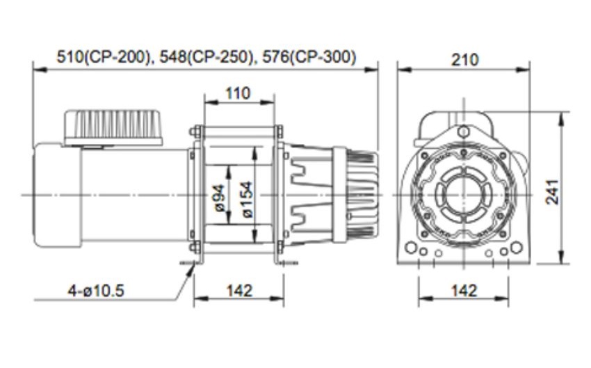 Ước tính công suất kéo/ độ dài dây của máy tời điện DBK PA200 200kg 30 mét