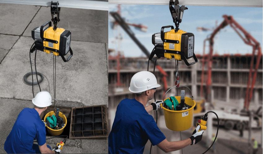 Ứng dụng của tời điện mini 100kg