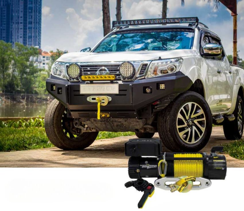 Tời kéo xe tiện lợi khi sử dụng trên xe ô tô