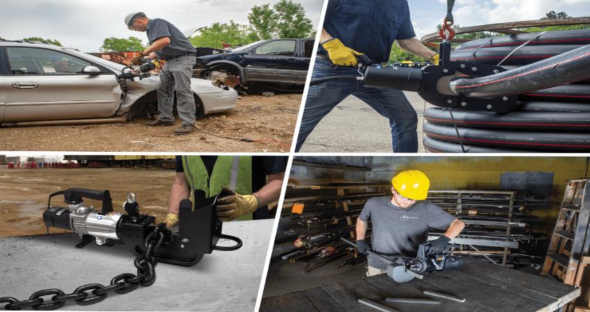 Ứng dụng kìm cắt sắt thủy lực trong thực tế