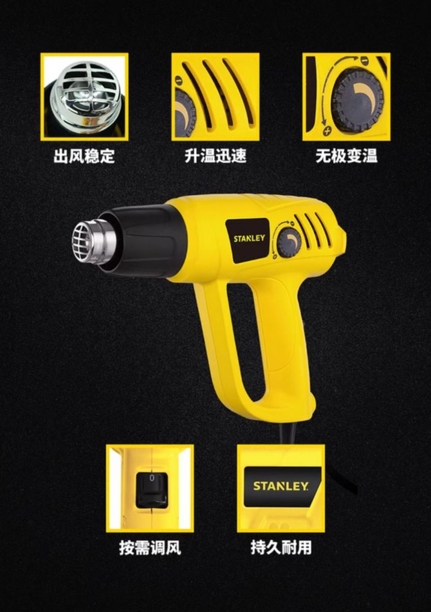 Ưu điểm nổi bật của máy khò màng co STANLEY STEL 670