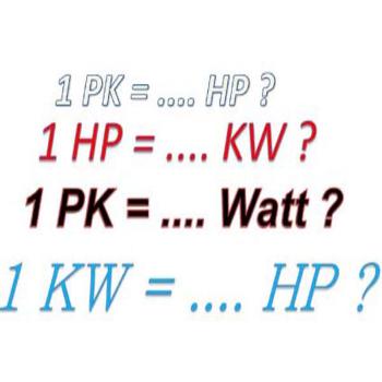 1HP bằng bao nhiêu kW, W