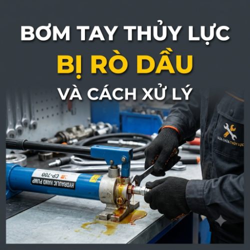 Bơm tay thủy lực bị rò dầu và cách xử lý