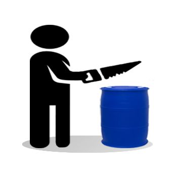 Cách cắt nắp thùng phuy nhựa
