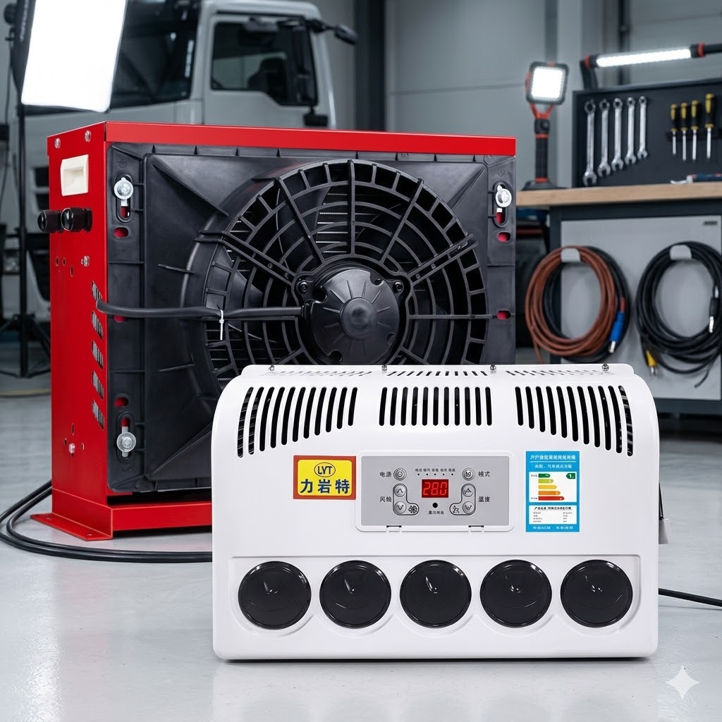Máy lạnh, điều hoà cho xe tải điện 24v