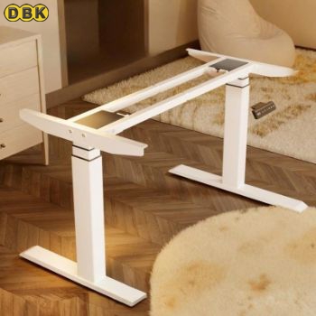 Chân Bàn Nâng Hạ Màu Trắng