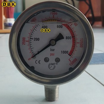 Đồng hồ đo áp suất 1000 bar phi 100mm TLP SPG100
