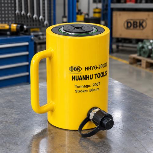 Kích thủy lực 1 chiều có vòng hãm 200 tấn 150mm TLP HHYG-200150LS