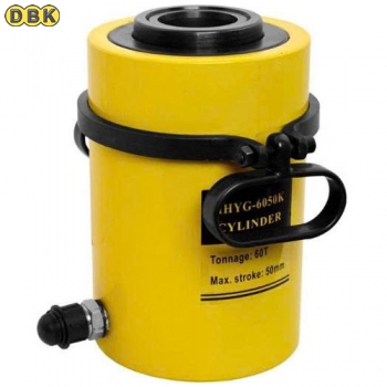 Kích thủy lực 1 chiều rỗng tâm 60 tấn 50mm TLP HHYG-6050K