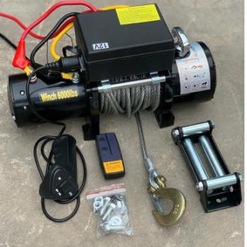 Tời điện kéo xe 12V DBK6000 2700kg (có điều khiển)